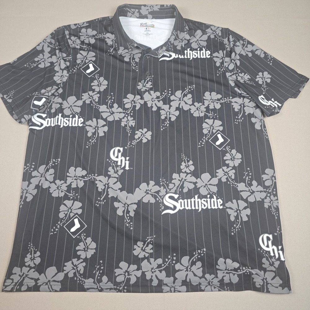 Reyn Spooner Chicago White Sox Performance Polo Shirt 2XL Southside City Connect